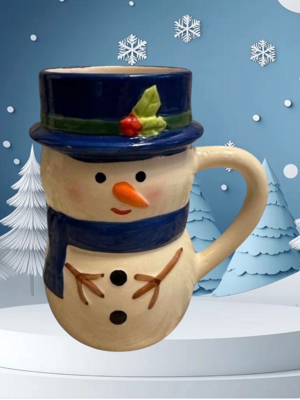 Snowman Cocoa Cup Mug